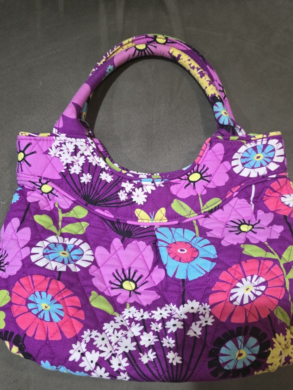 NWOT Vera Bradley Small Tote in the Retired Print Flutterby